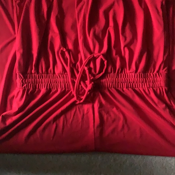 Shelby & Palmer Red Jumpsuit XL Wide Leg Gorgeous! - Picture 3 of 9